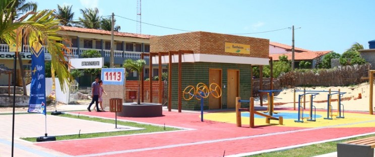 Praça São Pedro em Tutóia, ao lado da Arena de Beach Soccer que será inaugurada nesta sexta-feira(25)